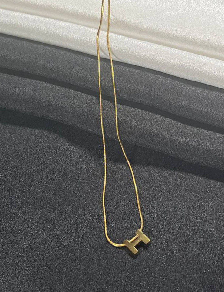 H Gold Necklace