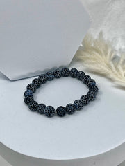 snowflake Obsidian Bracelet