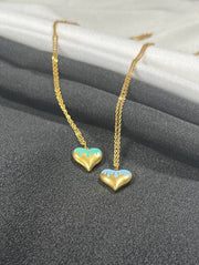 Blue Heart Necklace