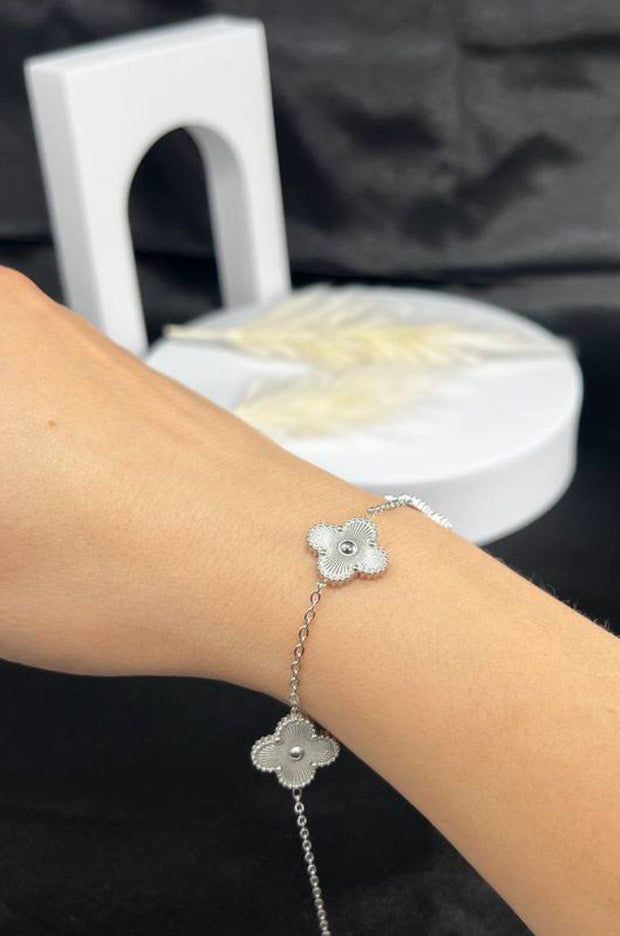 Flower Silver Bracelet