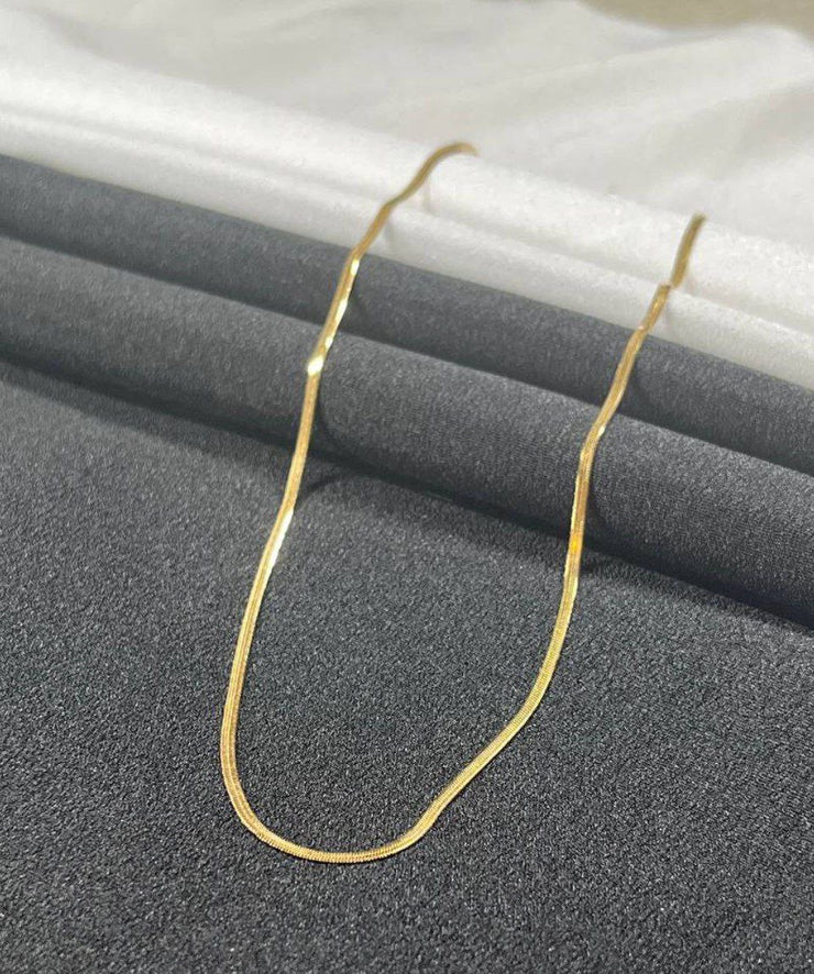 Snake Thin Gold Necklace