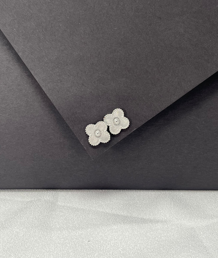 Flower Silver Earrings