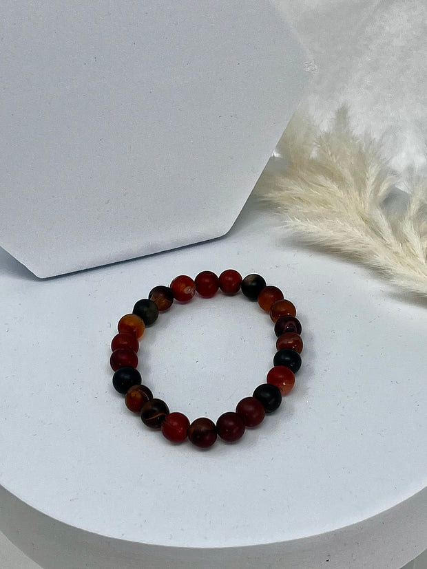 Leah Carnelian Agate Bracelet