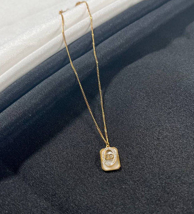 CD Initial pendant Necklace