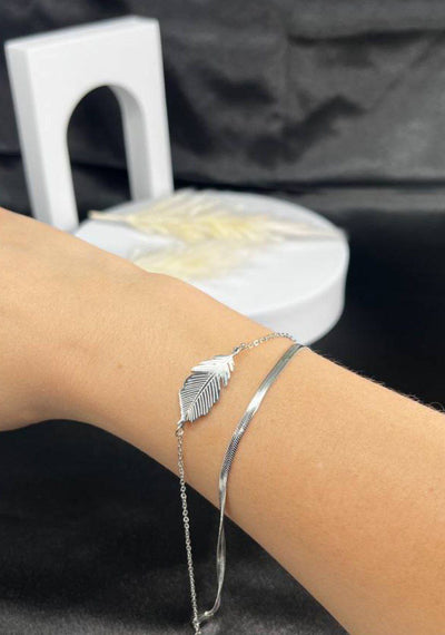 Leaf Silver Bracelet