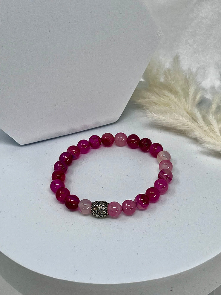 Evelyn Dyed Agate Bracelet