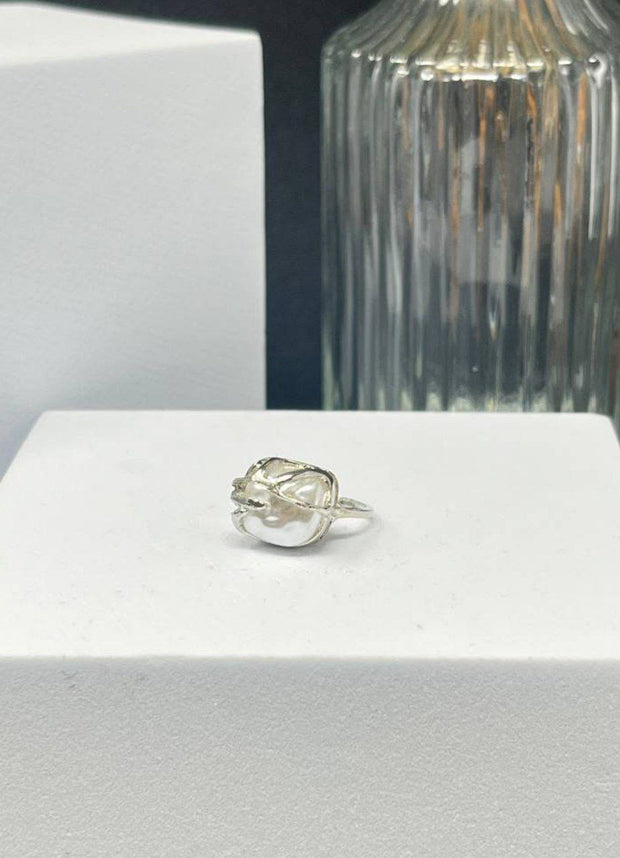 Square Pearl Ring